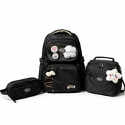 juego de mochila, cartucherea y lonchera escolar para el colegio o escuela