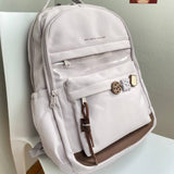 Mochila escolar Mar con bolsillo transparente