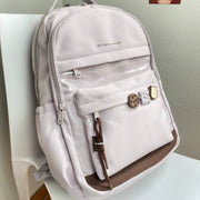 Mochila escolar Mar con bolsillo transparente