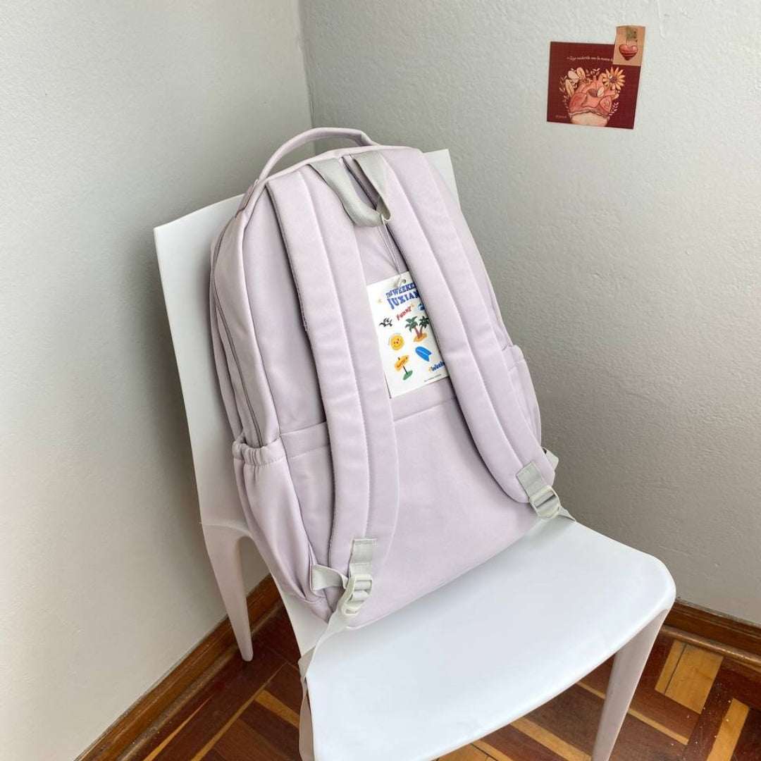 Mochila escolar Mar con bolsillo transparente