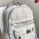 Mochila escolar Mar con bolsillo transparente