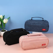 Estuche cartuchera portalápices doble cierre con asa