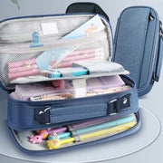 Estuche cartuchera portalápices doble cierre con asa