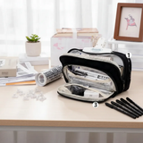 Cartuchera Traveler estuche con múltiples cierres y gran capacidad