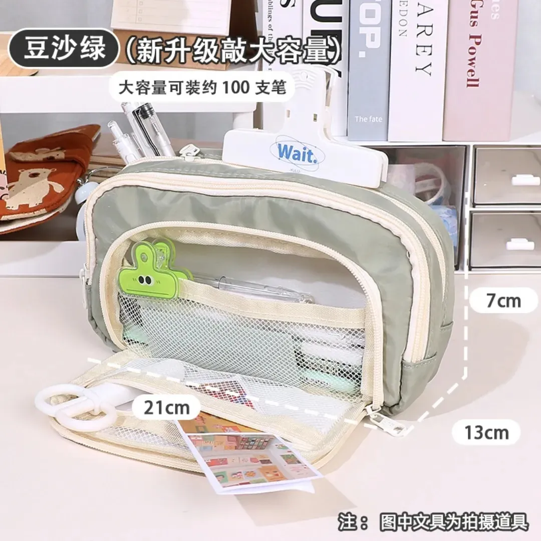 Cartuchera Traveler estuche con múltiples cierres y gran capacidad