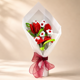 Ramo de flores eternas con limpiapipas