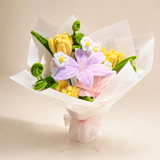 Ramo de flores eternas con limpiapipas